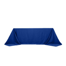 Royal Blue Seamless Lamour Satin Rectangle Tablecloth - 90x132inch for 6 Foot Table Floor-Length