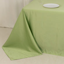 Sage Green Seamless Lamour Satin Rectangle Tablecloth - 90x132inch for 6 Foot Table Floor-Length