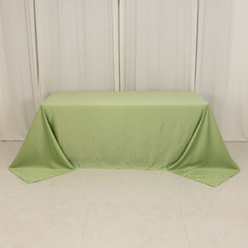 <h3 style="margin-left:0px;"><strong>Seamless Sage Green Lamour Satin Rectangle Tablecloth</strong>