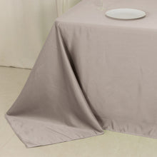 Silver Seamless Lamour Satin Rectangle Tablecloth - 90"x132inch