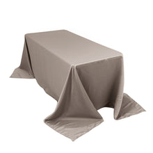 Silver Seamless Lamour Satin Rectangle Tablecloth - 90"x132inch