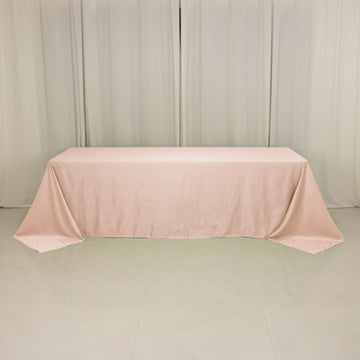 <h3 style="margin-left:0px;"><strong>Seamless Blush Lamour Satin Rectangle Tablecloth</strong>