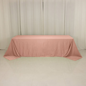 <h3 style="margin-left:0px;"><strong>Seamless Dusty Rose Lamour Satin Rectangle Tablecloth</strong>