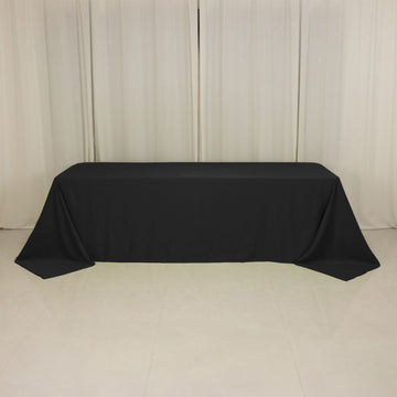 <h3 style="margin-left:0px;"><strong>Seamless Black Lamour Satin Rectangle Tablecloth</strong>