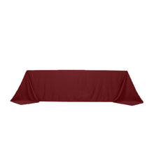 Burgundy Seamless Lamour Satin Rectangle Tablecloth - 90x156inch for 8 Foot Table