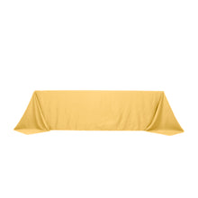 Champagne Seamless Lamour Satin Rectangle Tablecloth - 90x156inch for 8 Foot Table