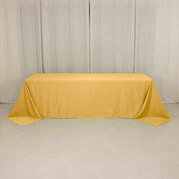 <h3 style="margin-left:0px;"><strong>Seamless Champagne Lamour Satin Rectangle Tablecloth</strong>