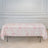 White Pink French Toile Polyester Tablecloth 60x102inch, Floral Table Cloth for Dining Tables
