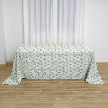 Premium Quality Dusty Sage Green Polyester Table Cover