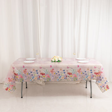 <h3 style="margin-left:0px;"><strong>Charming and Practical: Blush Rectangle Disposable Tablecloths</strong>