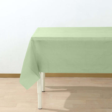 <span style="background-color:transparent;color:#111111;">Durable and Convenient - Sage Green Rectangle Table Covers</span>