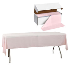 Blush Plastic Table Cover Roll in A Cut-to-Size Box with Slide Cutter, Cuts Up to 36 Rectangle 8ft