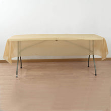 Gold Plastic Table Cover Roll in A Cut-to-Size Box with Slide Cutter, Cuts Up to 36 Rectangle 8 Feet