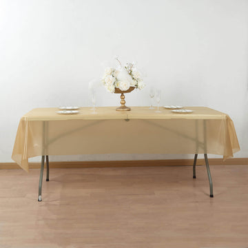 <h3 style="margin-left:0px;">Beautiful Gold Plastic Table Cover Roll