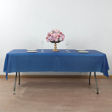 <h3 style="margin-left:0px;">Beautiful Navy Blue Plastic Table Cover Roll