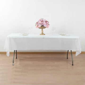 <h3 style="margin-left:0px;">Beautiful White Plastic Table Cover Roll