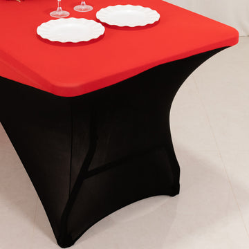 <span style="background-color:transparent;color:#111111;">A Perfect Fit for Every Event: The Versatility of the Red and Black Stretch Spandex Table Cover</span>