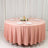 Scuba Round Tablecloth 108inches Dusty Rose - Wrinkle Free Table Cover