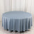 Dusty Blue Premium Scuba Round Tablecloth, Wrinkle Free Polyester Seamless Tablecloth