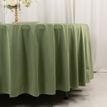 Dusty Sage Green Premium Scuba Round Tablecloth, Wrinkle Free Polyester Seamless Tablecloth