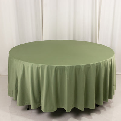 Scuba Round Tablecloth 108" Dusty Sage Green - Wrinkle Free Table Cover