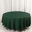 Hunter Emerald Green Premium Scuba Round Tablecloth, Wrinkle Free Polyester Seamless Tablecloth