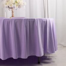 Lavender Lilac Premium Scuba Round Tablecloth, Wrinkle Free Polyester Seamless Tablecloth