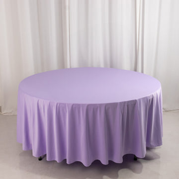 <h3 style="margin-left:0px;"><strong>Premium 108" Lavender Lilac Scuba Round Tablecloth</strong>