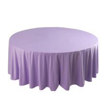 Lavender Lilac Premium Scuba Round Tablecloth, Wrinkle Free Polyester Seamless Tablecloth