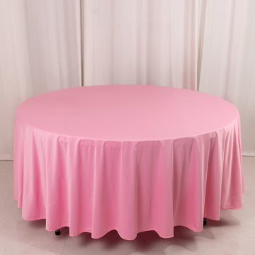 <h3 style="margin-left:0px;"><strong>Premium 108" Pink Scuba Round Tablecloth</strong>