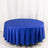 Royal Blue Premium Scuba Round Tablecloth, Wrinkle Free Polyester Seamless Tablecloth