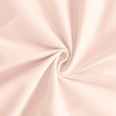 Scuba Round Tablecloth 120" Blush - Seamless & Wrinkle Free Table Cover
