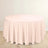 Blush Premium Scuba Round Tablecloth, Wrinkle Free Polyester Seamless Tablecloth 120inch