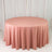 Scuba Round Tablecloth 120inch Dusty Rose - Seamless & Wrinkle Free Table Cover