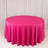 Scuba Round Tablecloth 120inch Fuchsia - Seamless & Wrinkle Free Table Cover