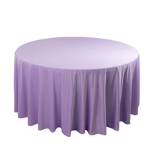 Lavender Lilac Premium Scuba Round Tablecloth, Wrinkle Free Polyester Seamless Tablecloth