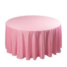 Pink Premium Scuba Round Tablecloth, Wrinkle Free Polyester Seamless Tablecloth