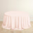 Blush Premium Scuba Round Tablecloth, Wrinkle Free Polyester Seamless Tablecloth 132inch