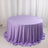 Lavender Lilac Premium Scuba Round Tablecloth, Wrinkle Free Polyester Seamless Tablecloth
