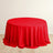 Red Premium Scuba Round Tablecloth, Wrinkle Free Polyester Seamless Tablecloth