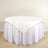 54inch Ivory Premium Scuba Square Table Overlay, Wrinkle Free Polyester Seamless Table Topper
