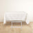 54inch Ivory Premium Scuba Square Tablecloth, Wrinkle Free Polyester Seamless Tablecloth