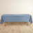Dusty Blue Premium Scuba Rectangular Tablecloth Wrinkle Free Polyester Seamless 60x102inch
