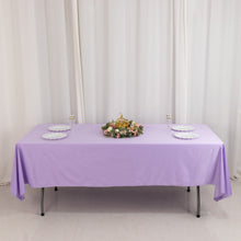 Lavender Lilac Premium Scuba Rectangular Tablecloth, Wrinkle Free Polyester Seamless Tablecloth