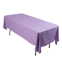 Lavender Lilac Premium Scuba Rectangular Tablecloth, Wrinkle Free Polyester Seamless Tablecloth