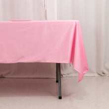 Pink Premium Scuba Rectangular Tablecloth, Wrinkle Free Polyester Seamless Tablecloth