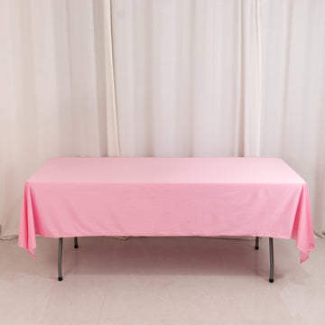 <h3 style="margin-left:0px;"><strong>Elegant Pink Premium Scuba Tablecloth for a Seamless Finish</strong>