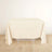 Beige Premium Scuba Square Tablecloth, Wrinkle Free Polyester Seamless Tablecloth
