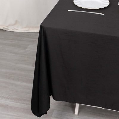 Scuba Square Table Overlay 70"x70" Black - Wrinkle Free & Stain Resistant Table Topper for Any Occasion