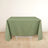 Dusty Sage Green Premium Scuba Square Tablecloth, Polyester Seamless Tablecloth 70inch